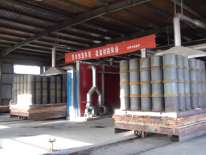 年產(chǎn)8萬(wàn)噸煉鋼海綿鐵隧道窯全自動(dòng)（連鎖）生產(chǎn)線